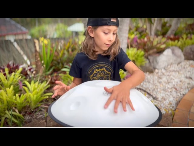 Germination' by Sunnisessionz. The young talented Handpan Kid