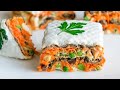 Сытный и Нежный ЗАКУСОЧНЫЙ ТОРТ из Вафельных Коржей🍴Бюджетная закуска на Праздничный Стол 2020