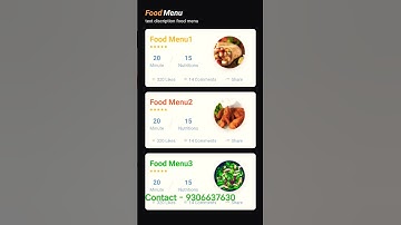 Card View Design of Food Menu #android #androidprojects #source #androidstudio #source #code
