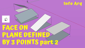Face on plane defined by 3 points part 2 - 1001bit plugin SketchUp