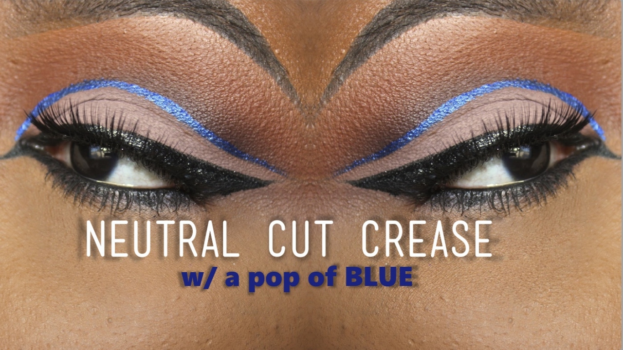 Extreme blue cut crease│Tamekans - YouTube