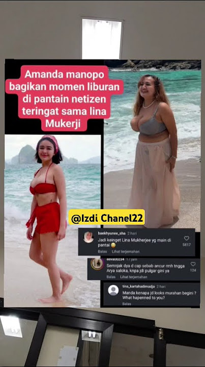 Amanda Manopo Lagi Liburan ke Pantai.. #beach #amandamanopo #artist #indonesia #shorts #fyp