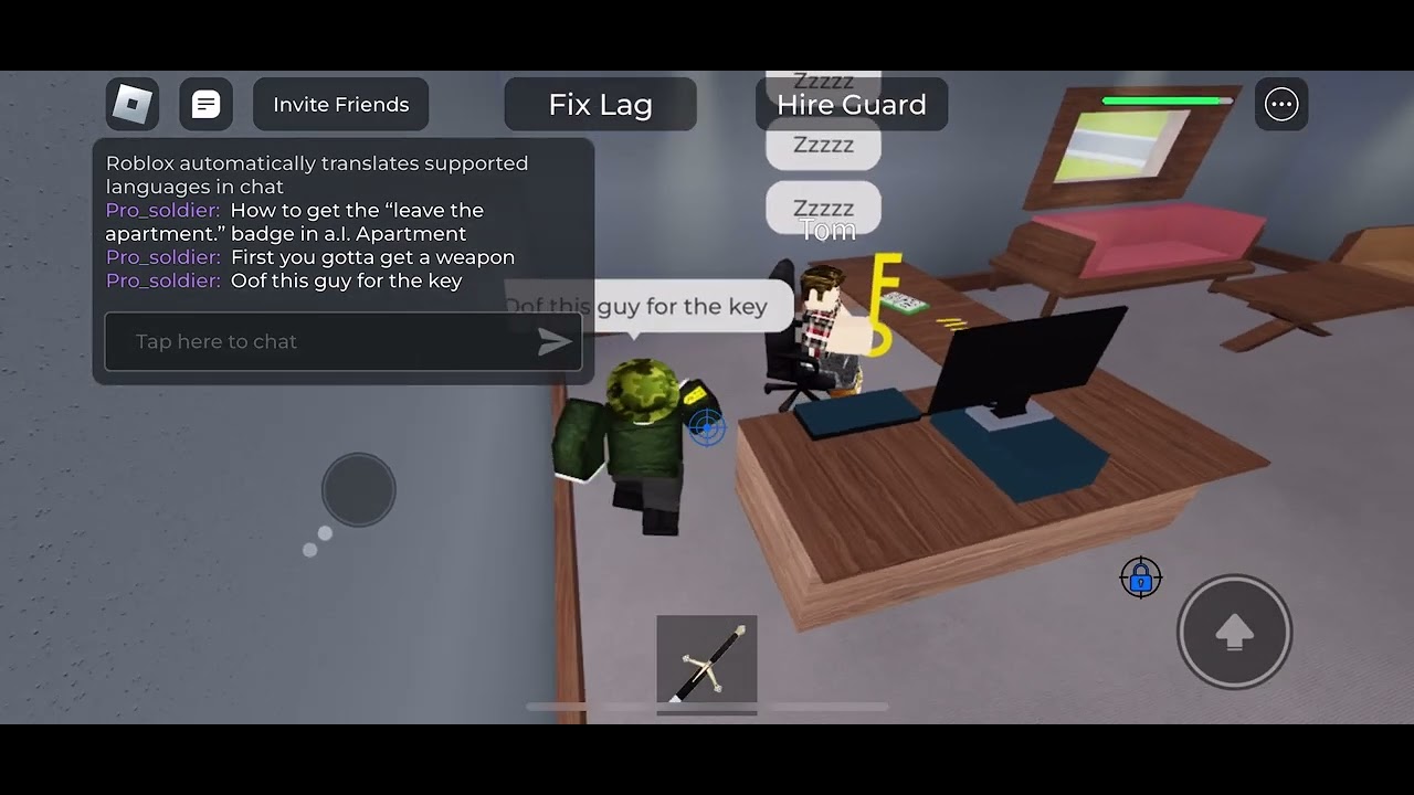 How to get the “leave the apartment.” Badge in a.I. Apartment - YouTube