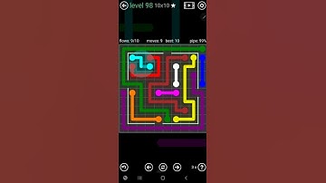 How To Solve Flow Free Courtyard Pack Level 98 10x10 Medium Board Walk Through Solution Walkthrough