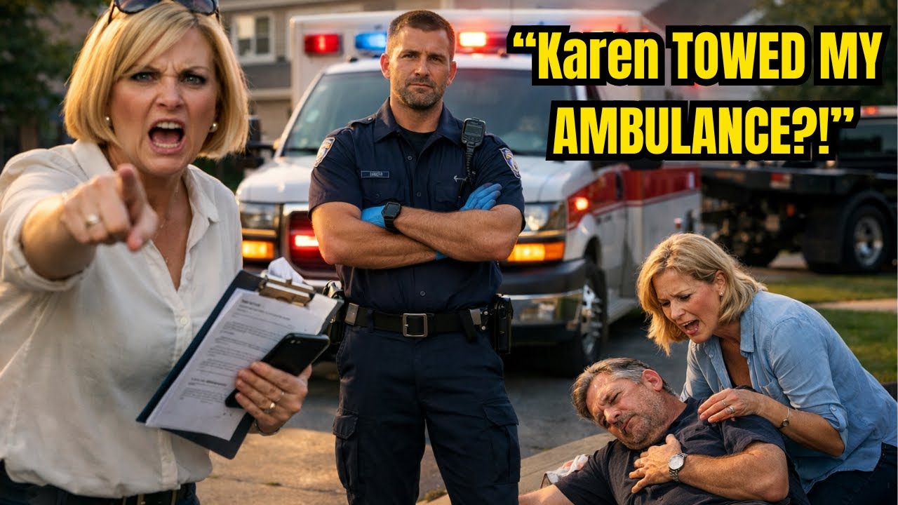 HOA Karen Had My Ambulance Towed—Then Panicked and Called 911 When Her Husband Collapsed | HOA Drama