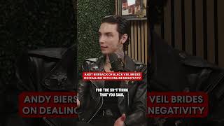 Andy Biersack of #blackveilbrides on how he deals with online negativity! #interview #podcast #music