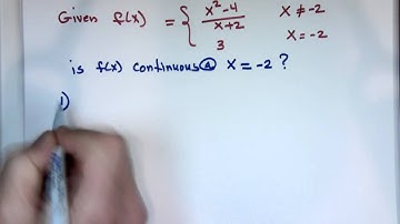 Sec 2.4   Continuity & One sided Limits