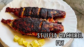 Stuffed Mackerel Fry | Bangda Fish Recipe | Seafood Recipe| Easy Seafood Recipe