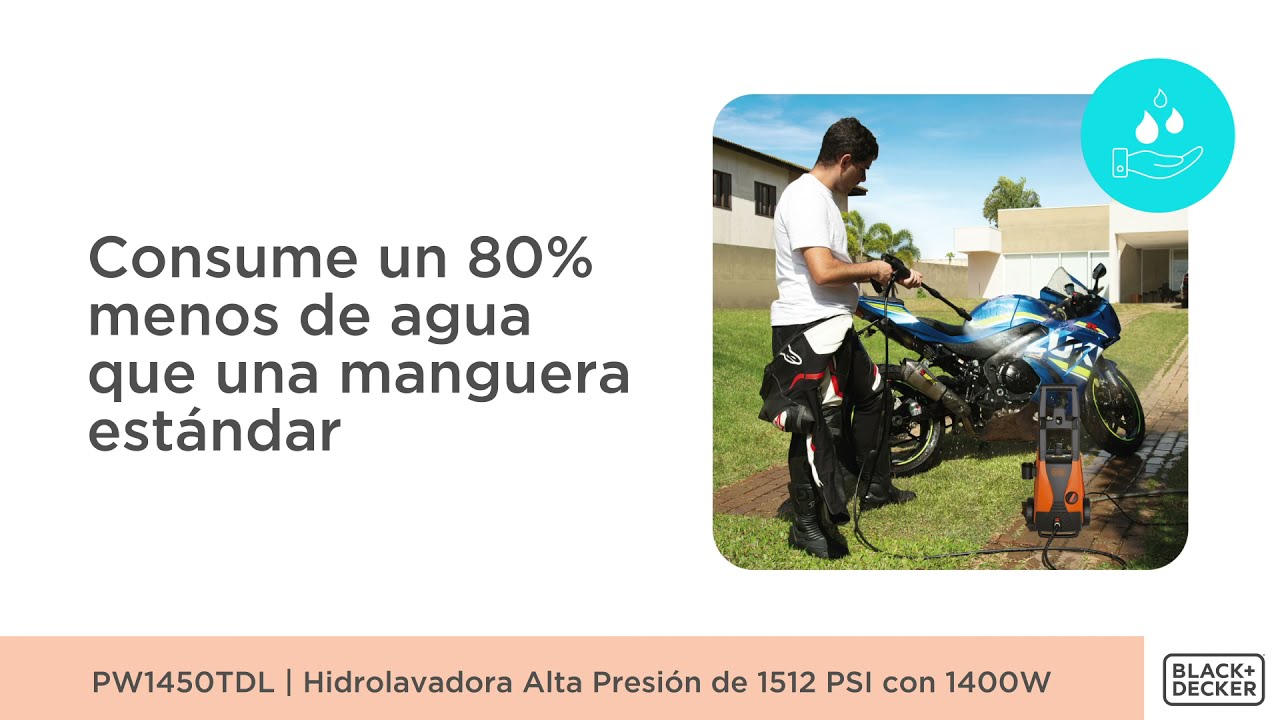 Hidrolavadora de Alta Presión 1400W PW1450TDL - YouTube