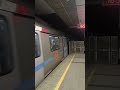 Noida Electronic City bound metro entering at the Mandi House station.DOJ 01/04/2026 #bluelinemetro