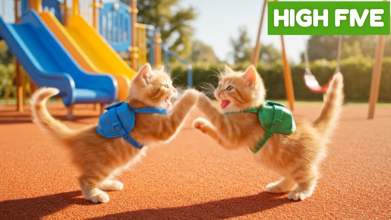 High Five Kitty! | Engaging Tunes | Early Learning Experience