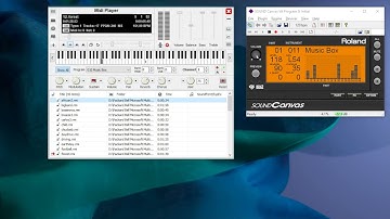 Microsoft Multimedia Pack MIDIs played on Roland Sound Canvas VA (SC-55 mode)