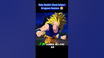 Goku Couldn’t Stand Zarbon’s Arrogance Anymore 😤 #sparkingzero #crashout #knockout