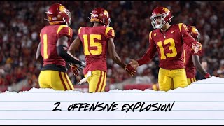 Emptying the Notebook USC Football Breaks Records in Final Pac 12 Stanford Match