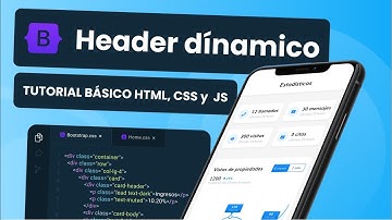 Como hacer un header dinámico con html, css y javascript