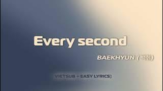 [VIETSUB   EASY LYRICS] BAEKHYUN(백현) - Every second(나의 시간은)