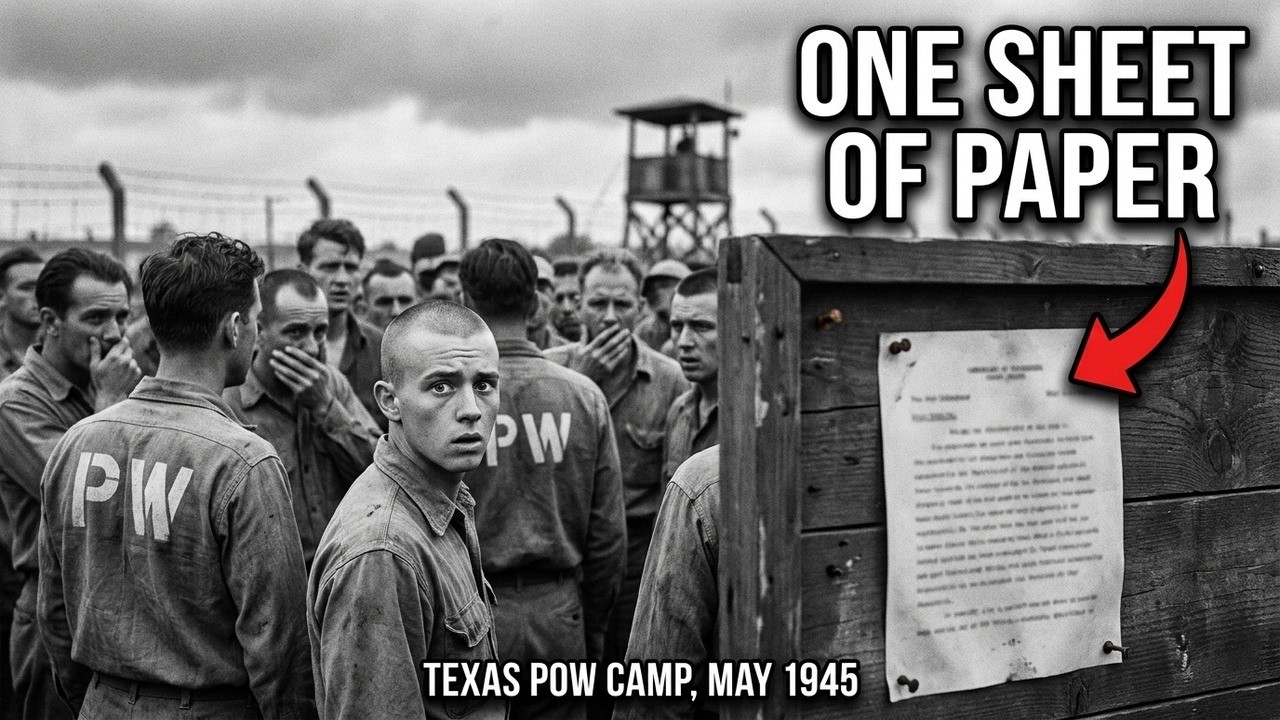 In a Texas POW camp in 1943, a German soldier was so certain Germany would win the war within six months that he shaved his head, joking his hair would grow thick under the Texas sun before he...