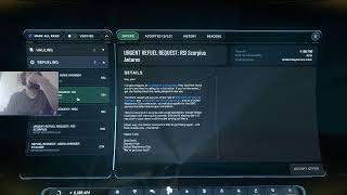 Trying out Refueling in Star Citizen