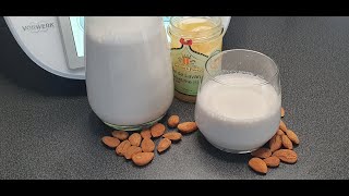 Lait damande bio au thermomix TM6 | sans lactose - végétarien