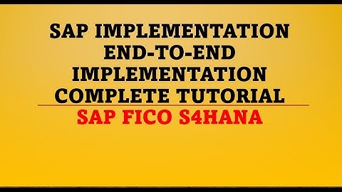 sap fico implementation project | sap fico implementation | sap fico implementation configuration
