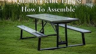 How To Assembly Your Quality Picnic Table