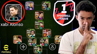 MELHOR FORMAÇÃO Com XABI ALONSO no CONTRA ATAQUE RAPIDO no eFootball 2024 Mobile