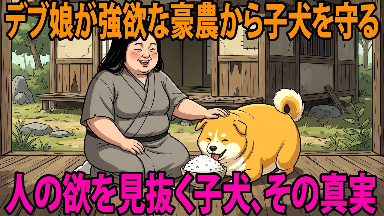 欲深い豪農に虐げられたデブ女中と丸々太った子犬    人の欲を見抜く子犬、その真実 | 民話 | 野談 | 時代劇 | 昔話 | 説話 | オーディオブック | 伝説