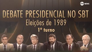 A Hora da Decisão: reveja o 1º turno do debate presidencial de 1989 no SBT