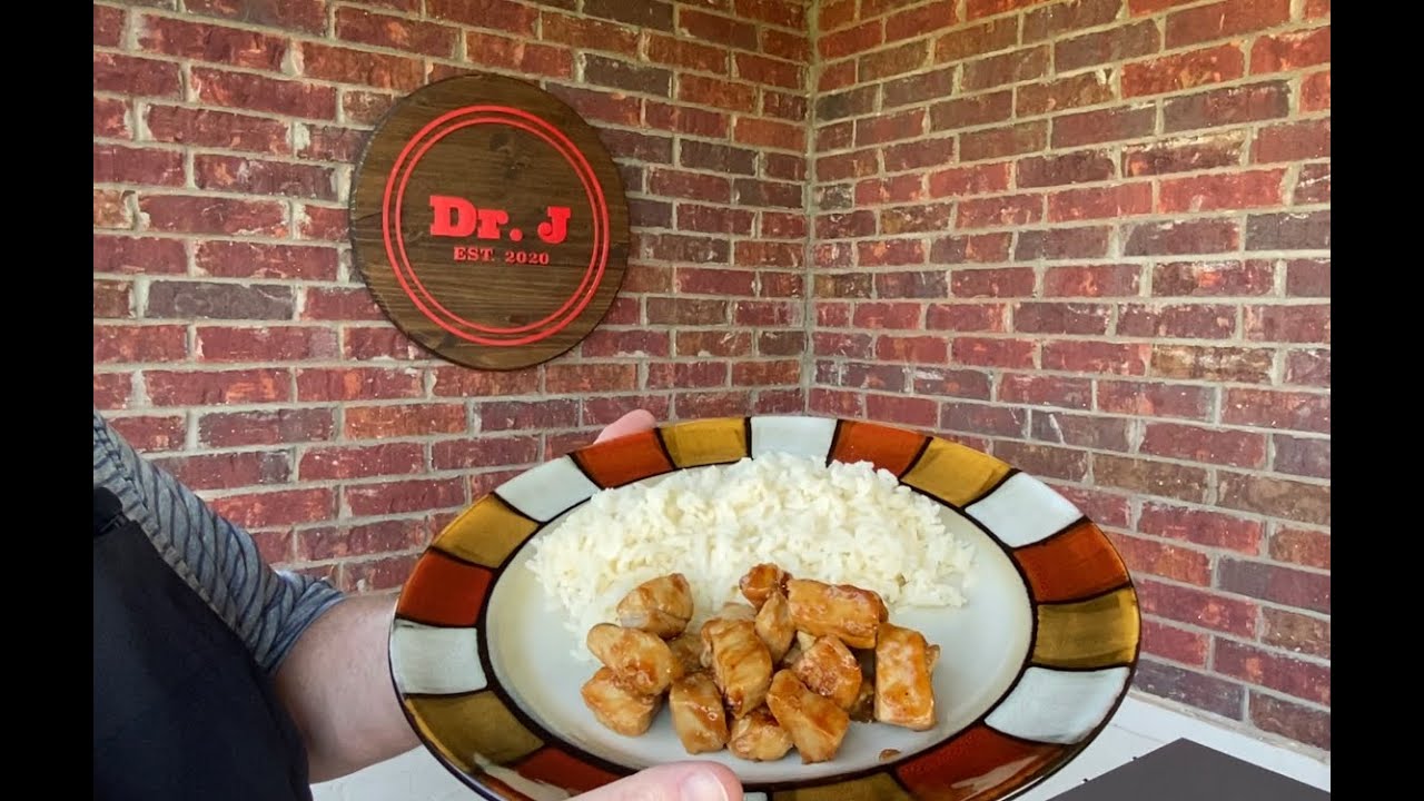 Teriyaki Pork with Scratch Made Teriyaki Sauce on the Blackstone