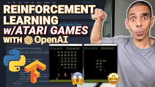 Deep Reinforcement Learning for Atari Games Python Tutorial | AI Plays Space Invaders screenshot 4