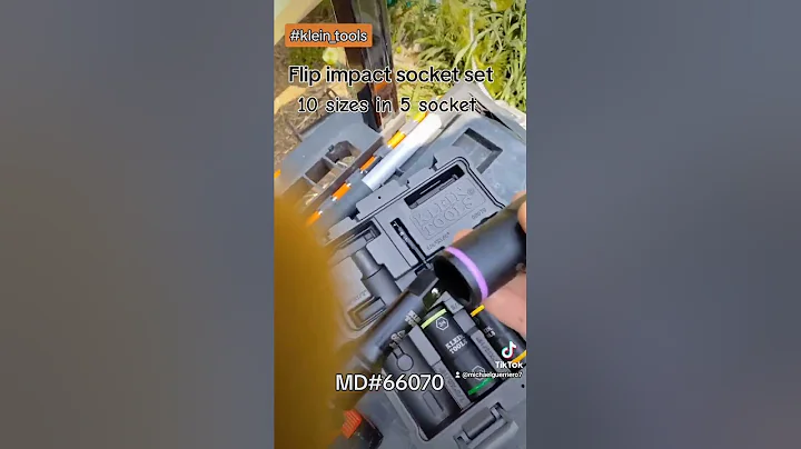 Klein Tools flip impact socket set MD#66070.
