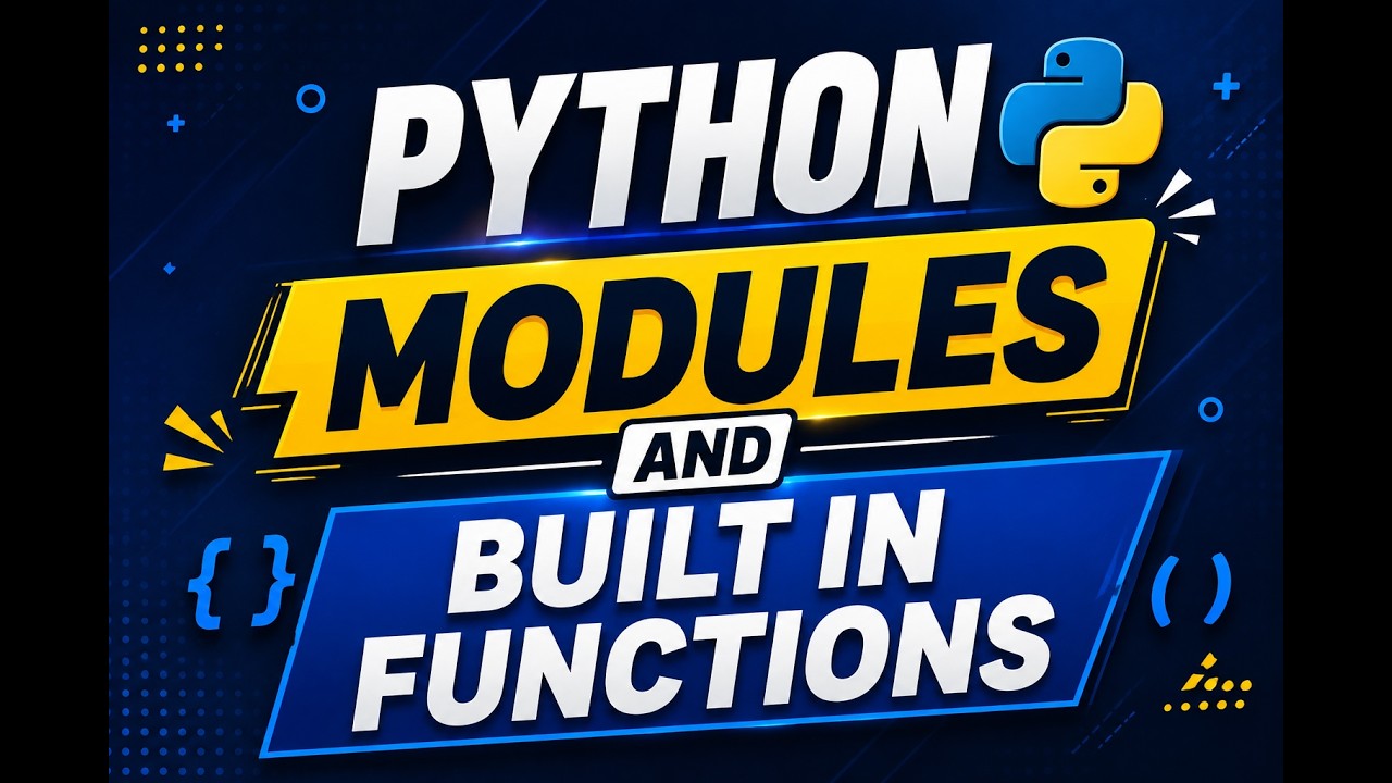 Python Modules and In-Built Functions | Python Full Course - YouTube