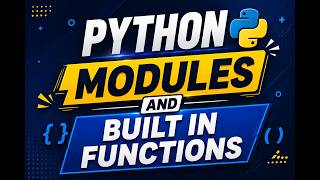 Python Modules and In-Built Functions | Python Full Course