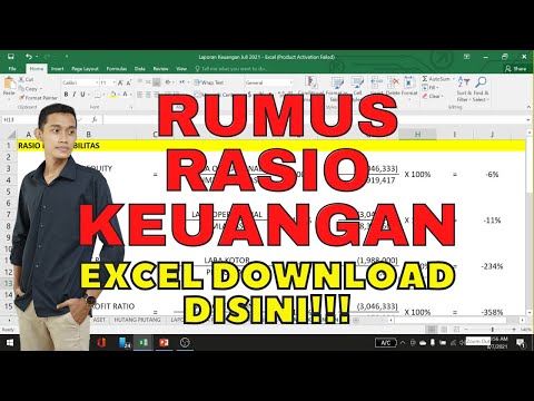 Part 9 Membuat Rumus Rasio Keuangan Menggunakan Excel Otomatis | Templete Laporan Keuangan Sederhana