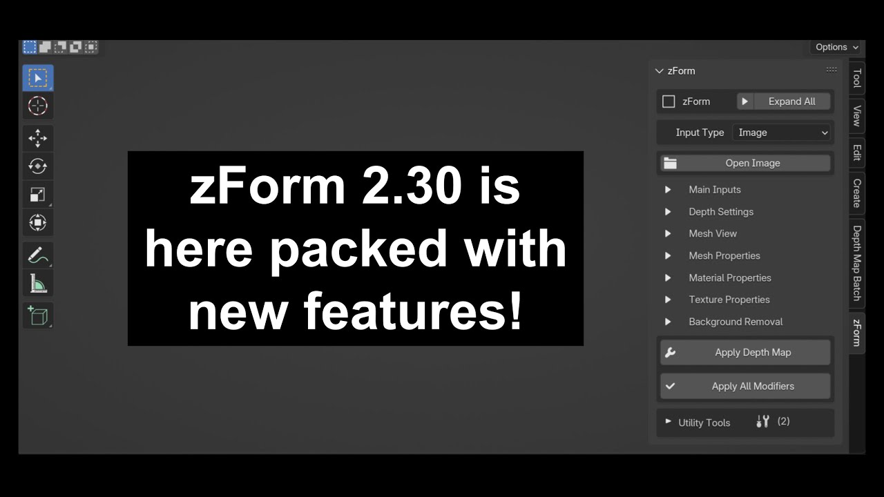 Z Form Core zForm Version 2.30 is here packed with new features Blender addon - YouTube