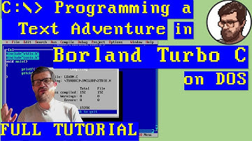 Programming a text adventure with Borland Turbo C in DOS (FULL TUTORIAL)