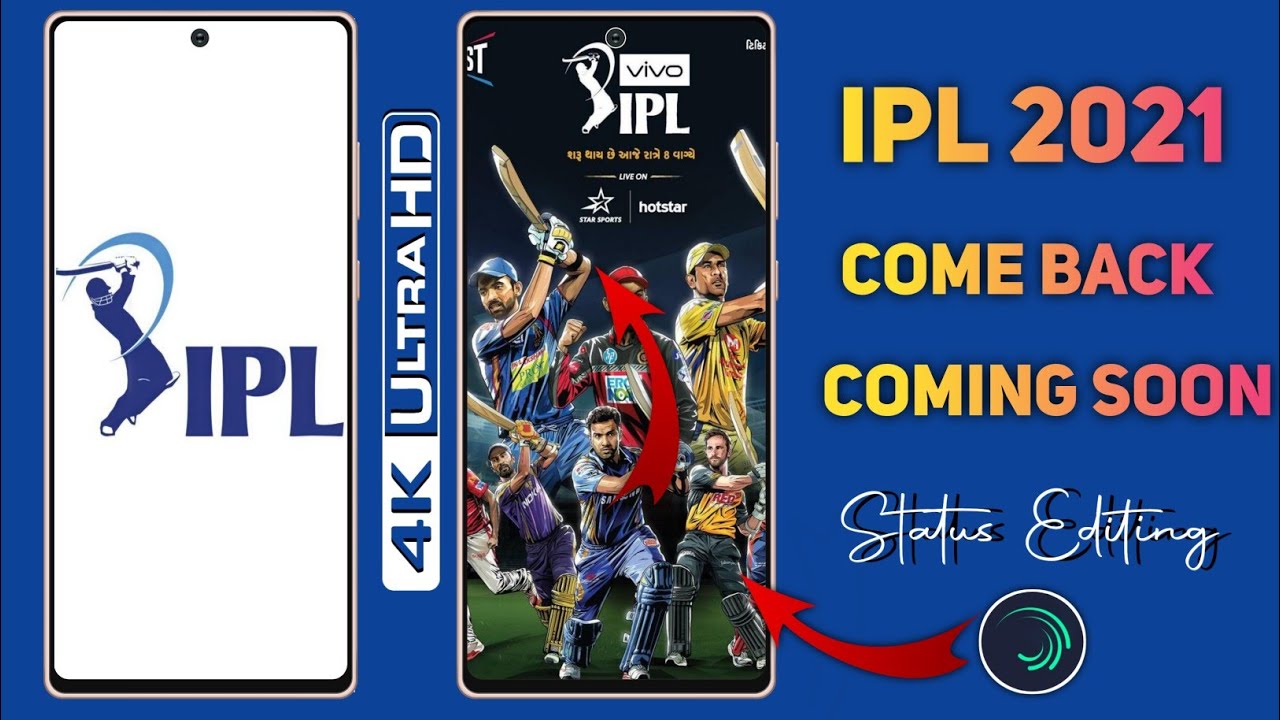 IPL 2021 Coming Soon status Video Editing In Alight Motion...