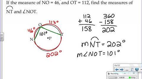 12.3 Inscribed Angles (Homework for 3/6/19)