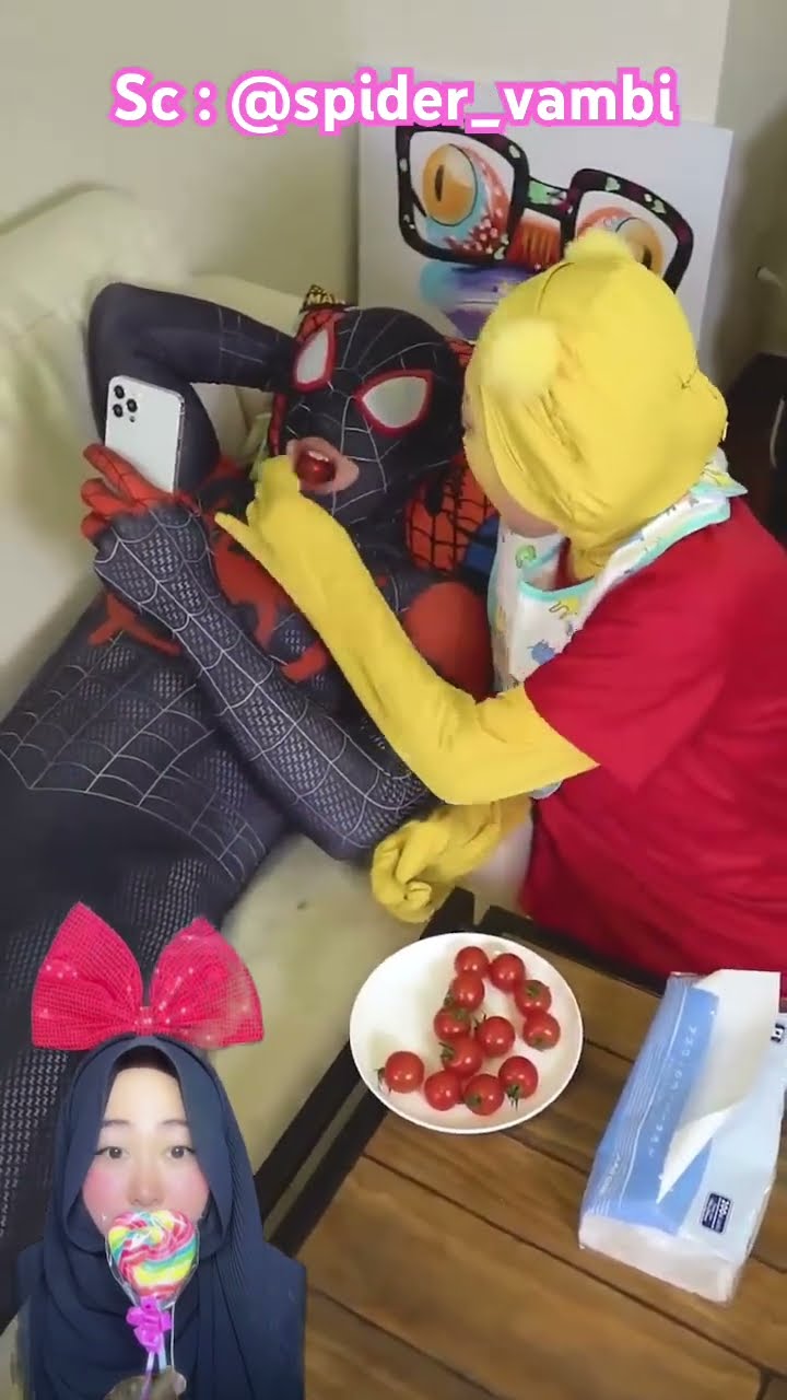 KEJUTAN TOMAT WASABI UNTUK VENOM ⁉️?@spider_vambi #shorts #funny #dubbing