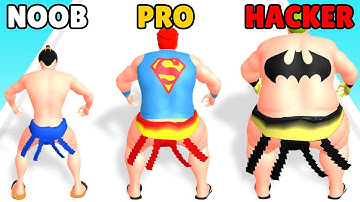 NOOB vs PRO vs HACKER in Sumo Fight 3D