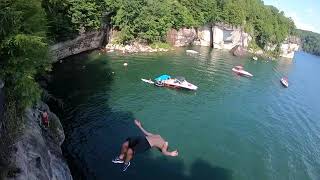 Cliff Jumping Wv | 80Ft Tandem Gainers