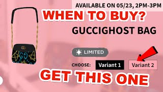 ROBLOX LIMITED GUCCI GHOST BAG (HOW TO GET)