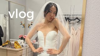 picking up my wedding dress, LA brand events, wedding planning | VLOG