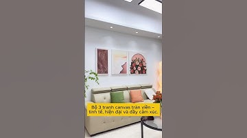 Bộ 3 tranh canvas hiện đại tinh tế và đầy cảm xúc #tranhbo3 #tranhhiendai #tranhcanvas #ohadecorvn