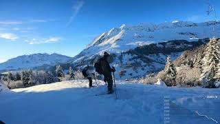 Grosse peuf en ski de rando à la Pointe de Torraz - 3 Décembre 2023