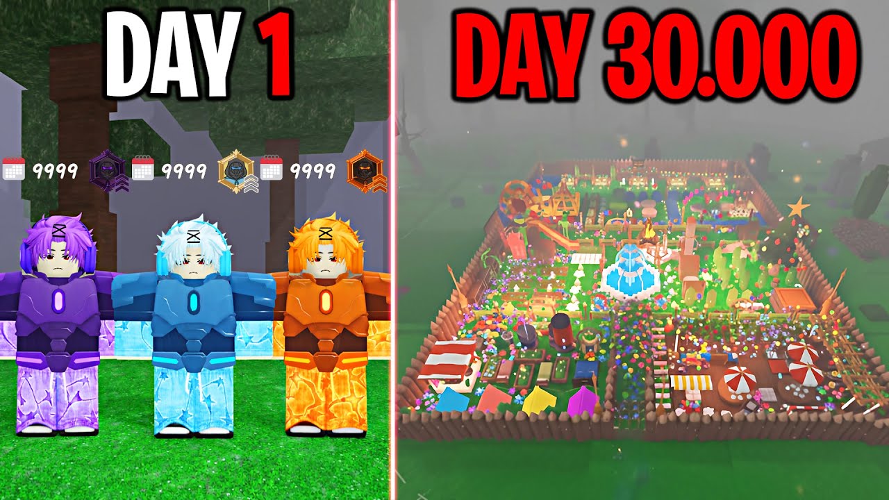 30000 Days to Build a Best Base in 99 Nights in The Forest