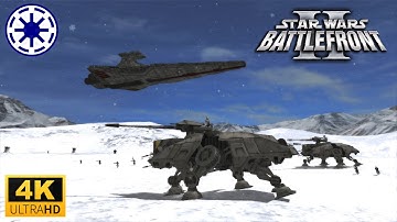 Star Wars Battlefront II (2005)  Hoth Echo Base  - Clone Wars Extended Mod -  Republic side