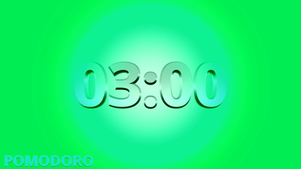 3 Minute Timer - Study - Work - Deep Focus - Countdown Timer - No Music ...