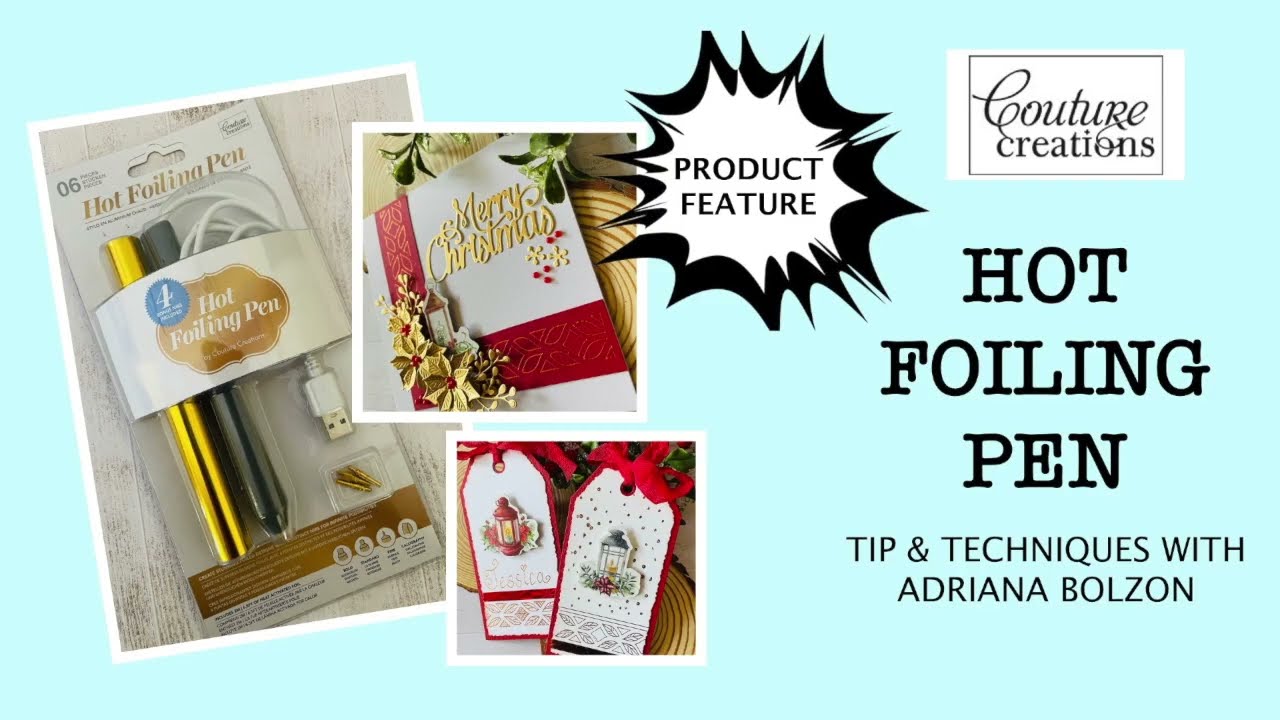 Couture Creations Hot Foiling Pen with 4 Tips - Scrapbooking Made Simple