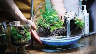 Let's keep our own waves in the glass ball! Making a terrarium using resin.